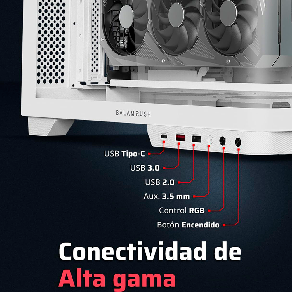 Gabinete Balam Rush Expert 7800 Blanco