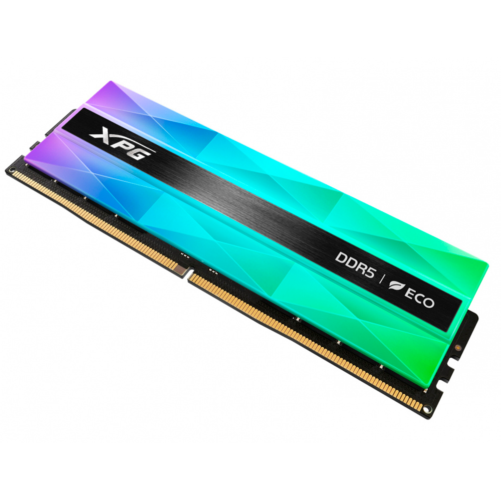 Kit de Memoria RAM DDR5 DIMM 32GB (2x16) 7200MHz CL32 XPG LANCER NEON RGB, Color Negro. AX5U7200C3416G-DCLANRSG