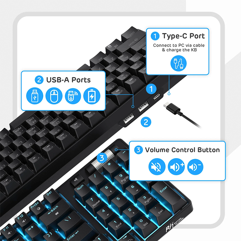 Teclado Royal Kludge RK96 Negro