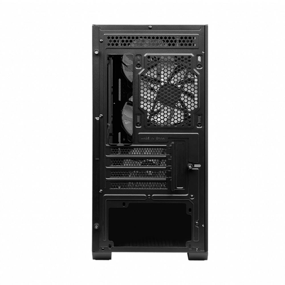 Gabinete Micro-ATX MSI MAG FORGE M100A, Incluye 4 Fans 120mm RGB, Radiador 240mm Max, Color Negro