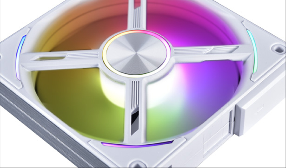 Ventilador 120mm Lian Li AL120 RGB, Sistema en cadena, ARGB, Color Blanco