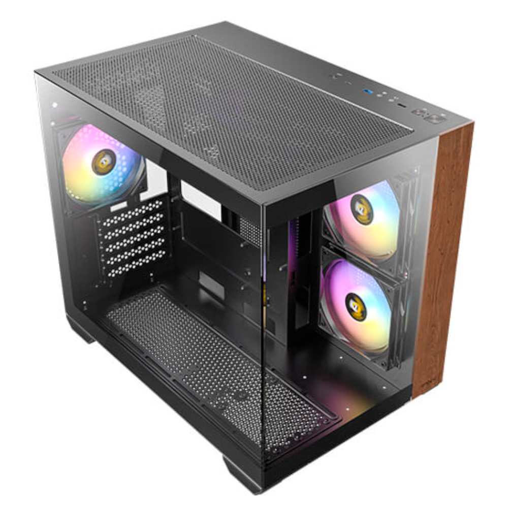 GABINETE ANTEC CX600M WOOD ARGB_B