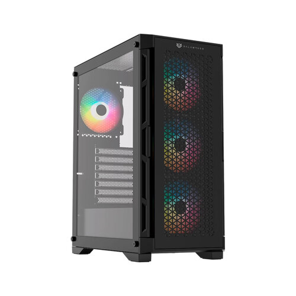 Gabinete ATX Balam Rush Carbono Twin Mate 5000, Incluye 4 Fans 120mm ARGB, Radiador 360mm Max, Color Negro