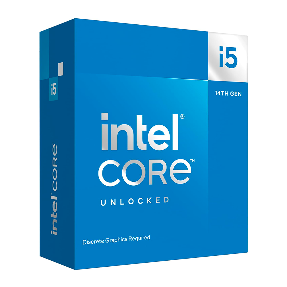 Procesador Intel Core i5-14600KF 3.5GHz 14 Nucleos (8 E + 6 P), 24MB Cache, *Sin Gráficos y sin Disipador* LGA1700