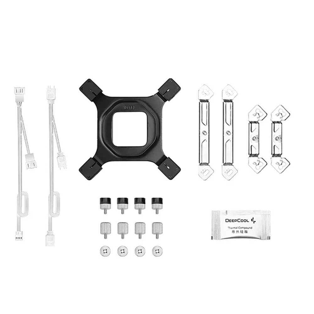 Disipador DeepCool AG620 BK ARGB V2, 2 Torres 2 Ventiladores 120mm, Color Blanco
