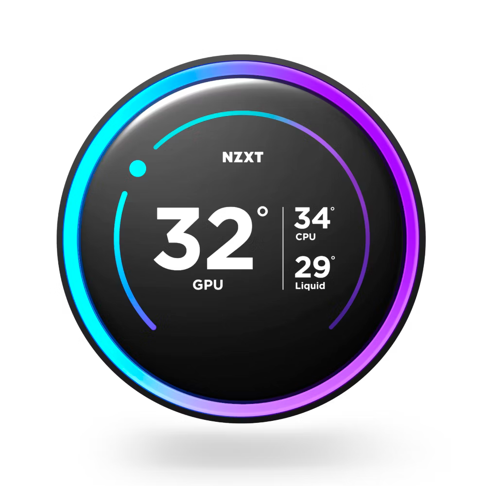 Enfriamiento Liquido 240mm NZXT Kraken 240 Elite V2, Pantalla LCD IPS, Color Negro