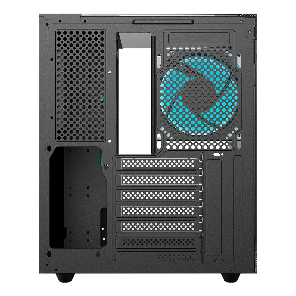 Gabinete ATX Balam Rush Carbono Tank Majestic 6600, Incluye 3 Fans 120mm ARGB, Radiador 240mm Max, Color Negro