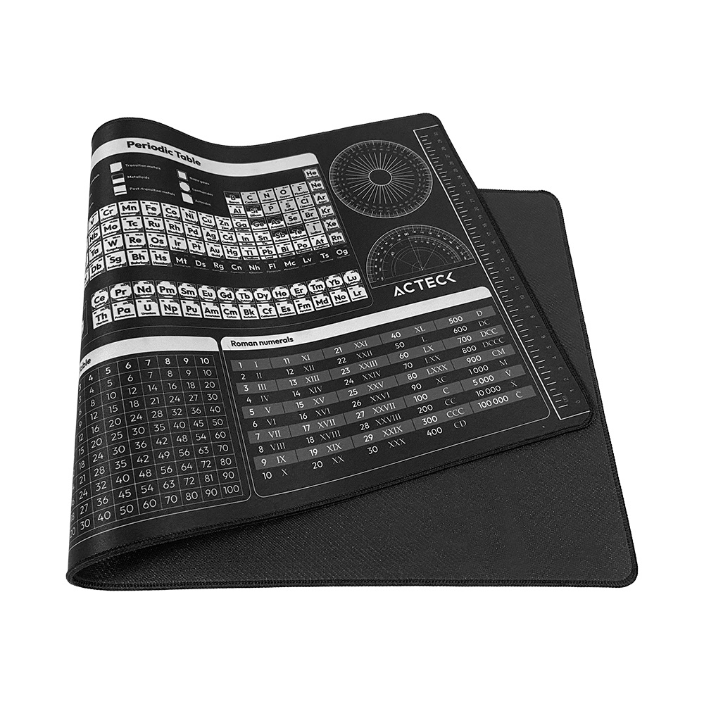 MousePad Acteck Vibe Flow Tools MT494TH, Tela + Goma, 80cm x 35cm, Diseño Herramientas, Color Negro