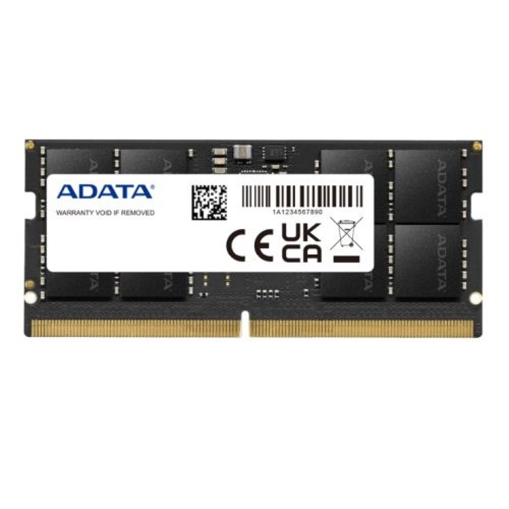 Memoria RAM DDR5 SO-DIMM 32GB 4800MHz CL40, Adata, Color Negro. AD5S480032G-S
