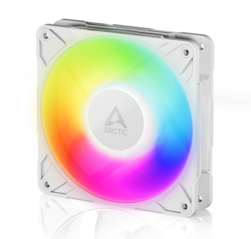 Ventilador 120mm Artic P12 Pro A-RGB, RGB, Sistema en Cadena, Color Blanco