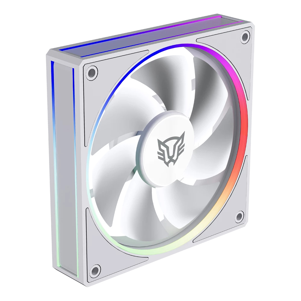 Ventilador 120mm Balam Rush EOLOX BORA EXB85, Sistema en Cadena, ARGB, Color Blanco