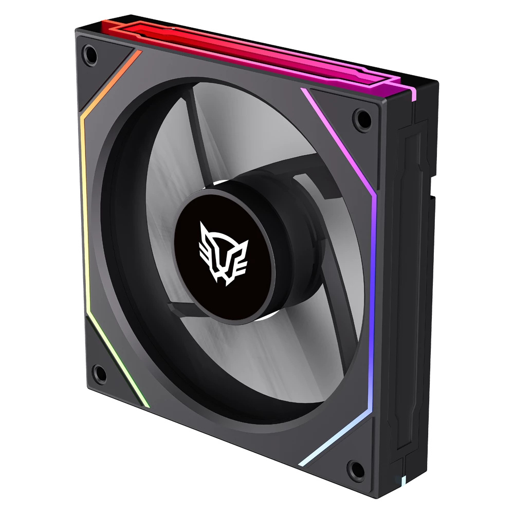 Ventilador 120mm Balam Rush EOLOX LINK EXL95R, Sistema en Cadena, ARGB, Color Negro