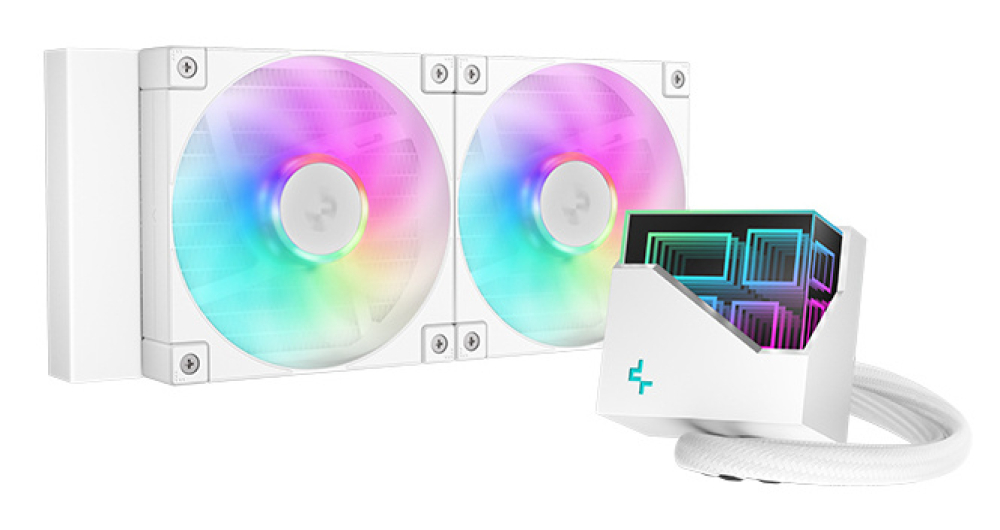 Enfriamiento Liquido 240mm DeepCool LT240 WH ARGB, Color Blanco