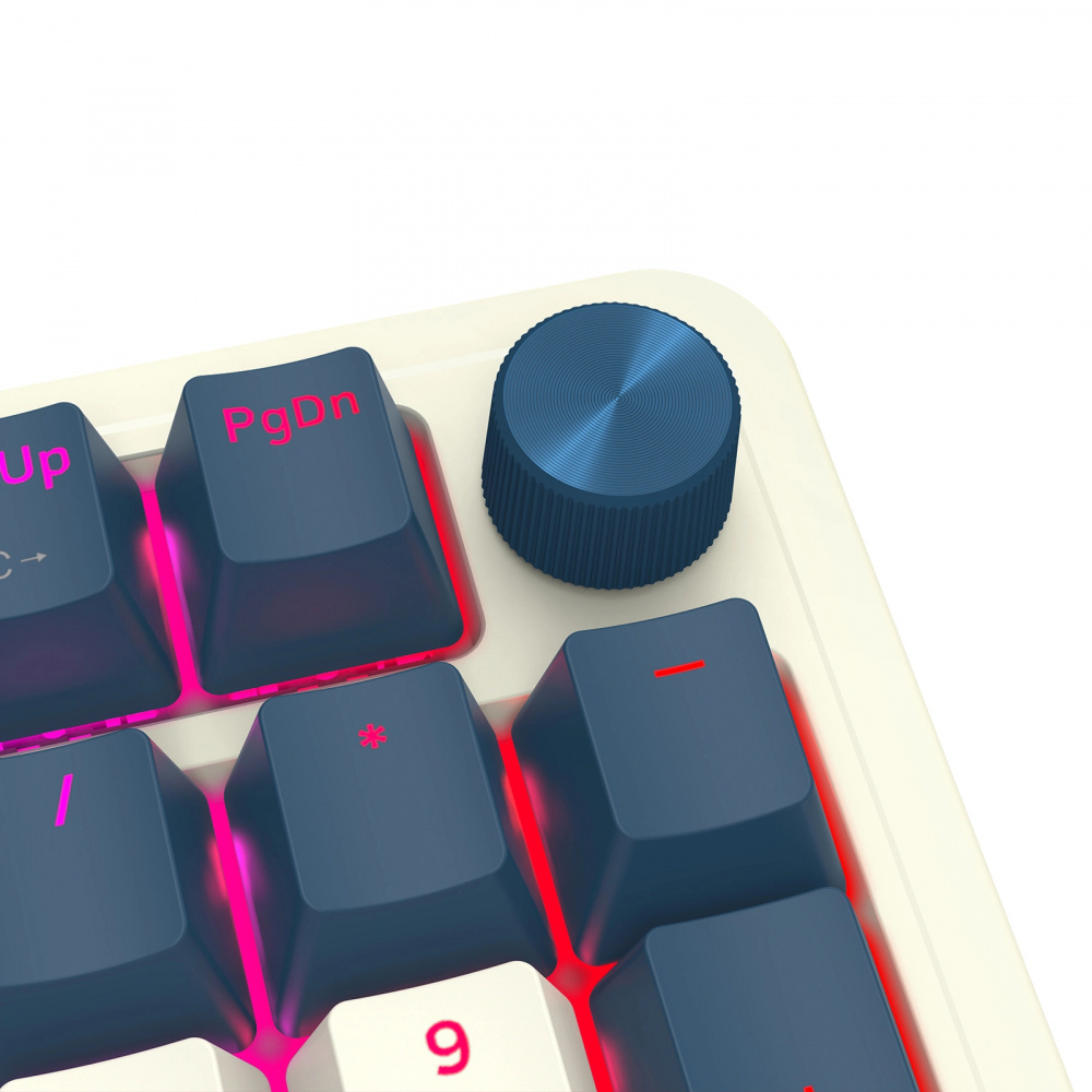 Teclado Inalámbrico Redragon Eisa Pro K686WB RGB, 96%, Hot Swap, Switches Red, Bluethoot + 2.4GHz, Color Blanco, Ingles
