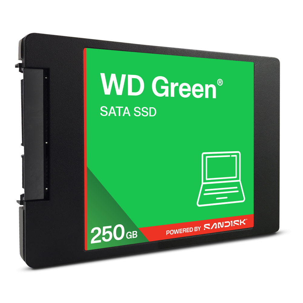 SSD 2.5" SATA 250GB Western Digital Green, Lectura 545MB/s. WDS250G5G0A