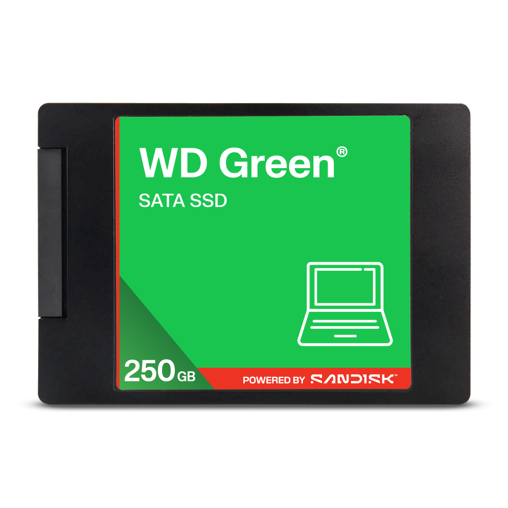 SSD 2.5" SATA 250GB Western Digital Green, Lectura 545MB/s. WDS250G5G0A