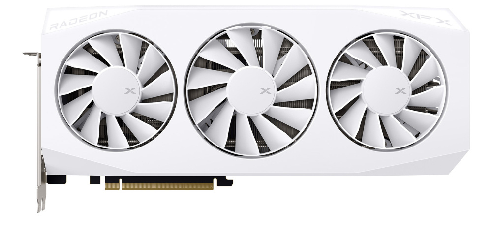 Tarjeta de Video AMD RADEON RX9060XT OC XFX Mercury White Ed, 16GB GDDR6, 2 DisplayPort + 1 HDMI, Min 450W