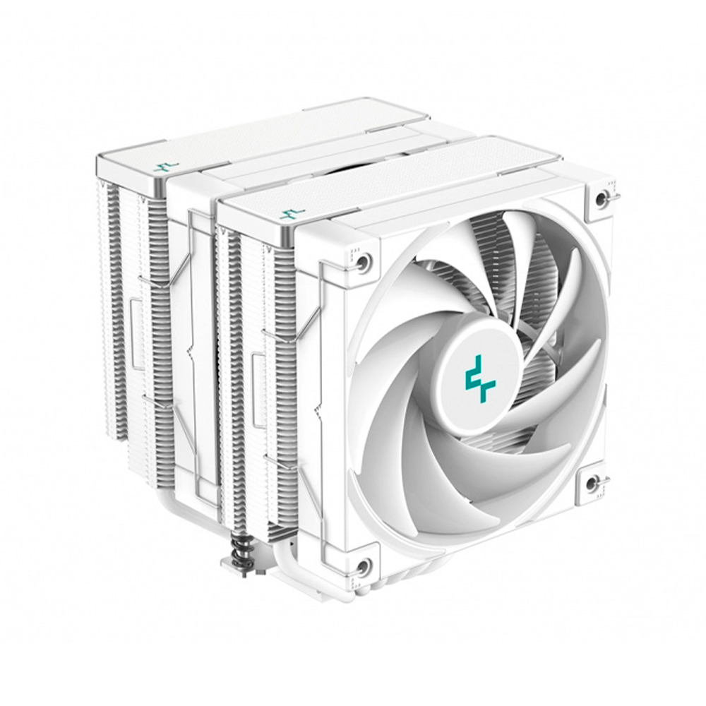 Disipador de Aire DeepCool AK620 WH, 2 Torres 2 Ventialdores 120mm, Color Blanco