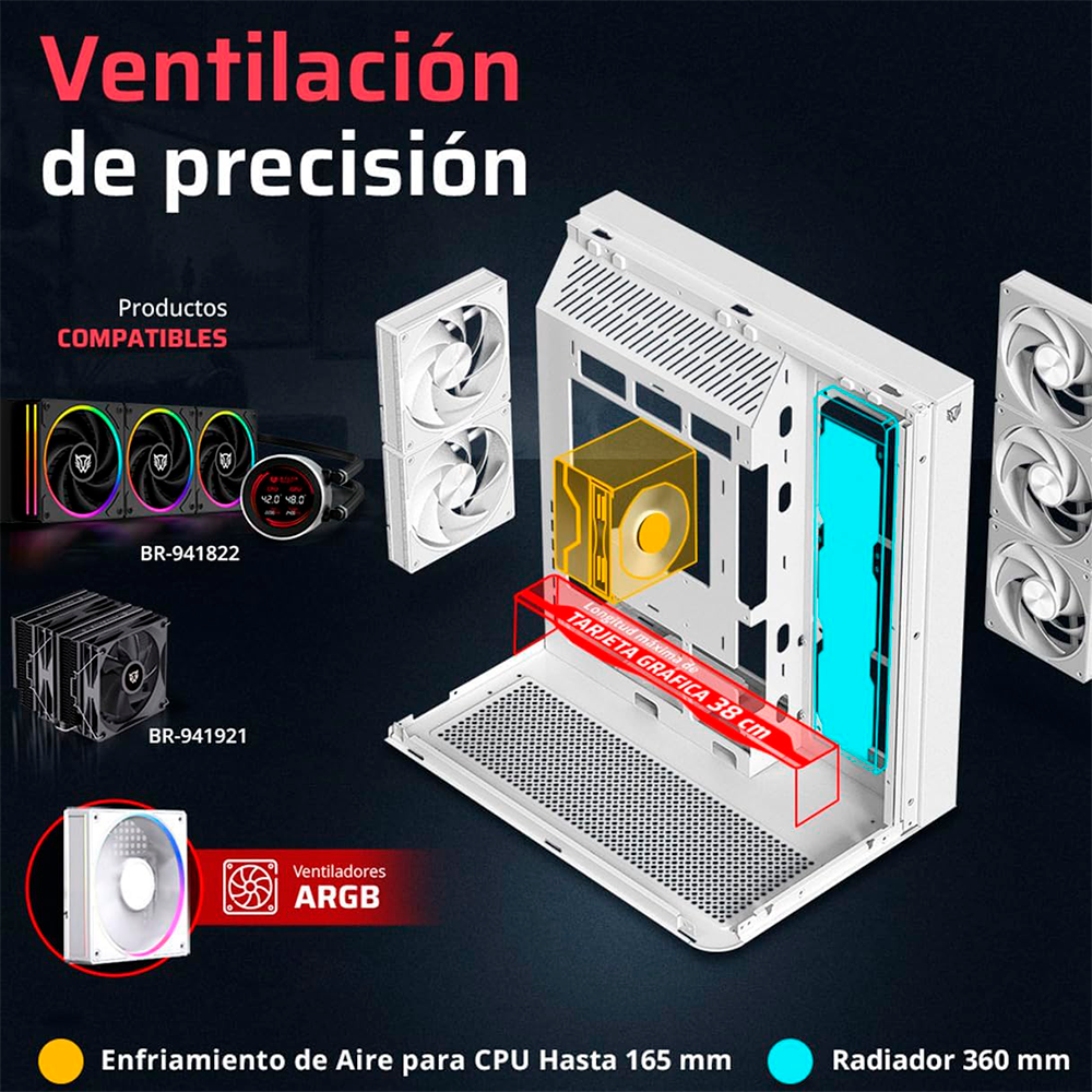 Gabinete Balam Rush Expert 7800 Blanco