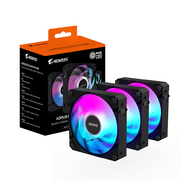 Ventilador Aorus EZ Chain Fan Negro