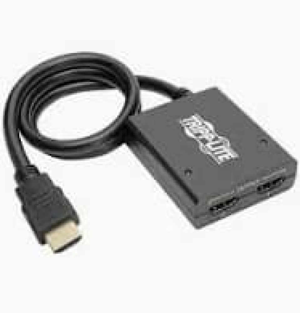 Adaptador de Video HDMI a HDMI x2 30cm TrippLite, Hasta 4K 30Hz, Splitter. B118-002-UHD