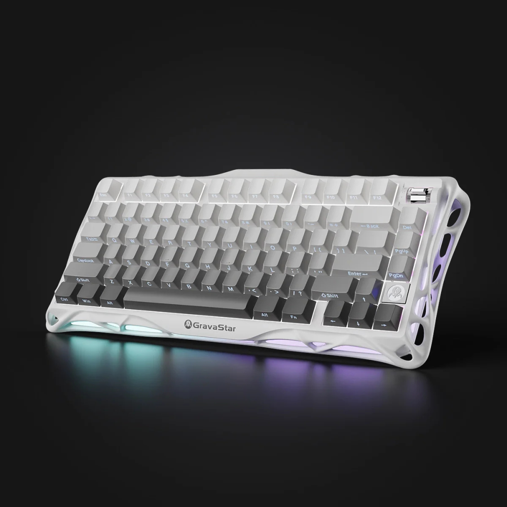 Teclado Gravastar K1 Gradient White