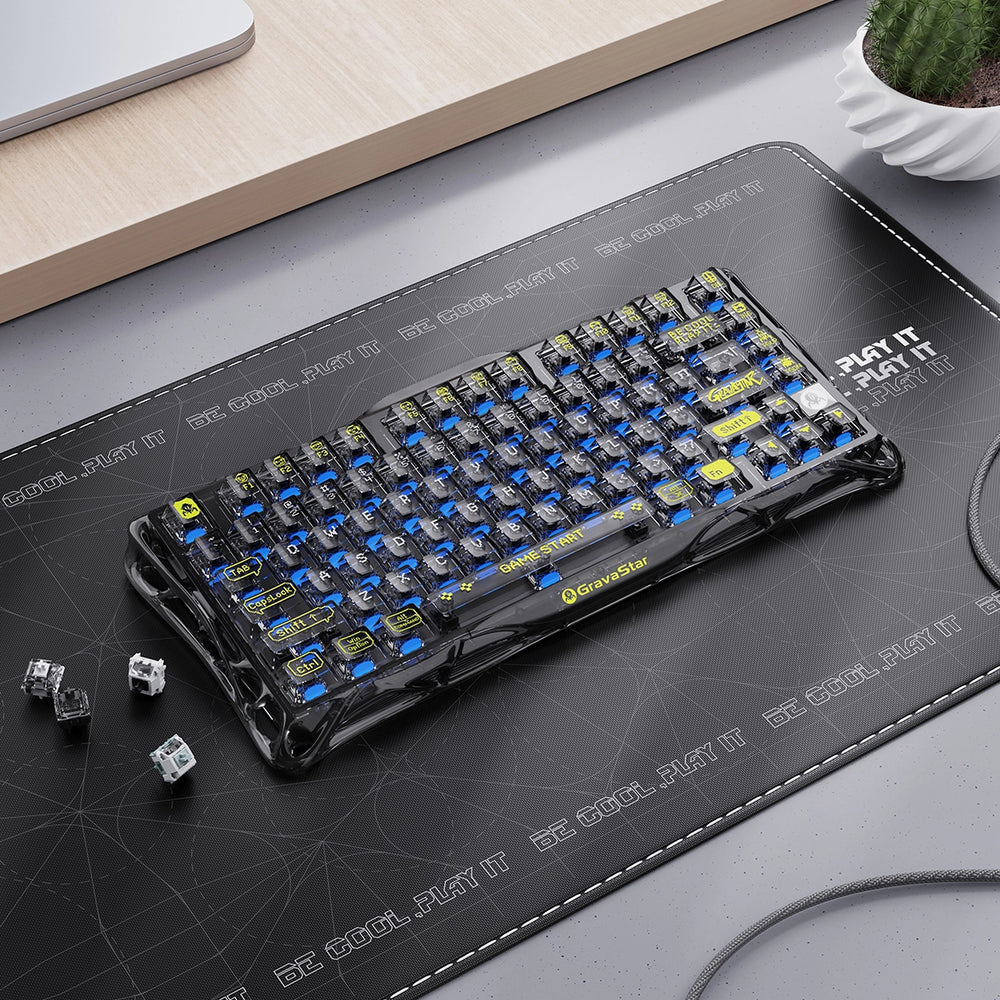 Teclado Gravastar K1 Lite Transparent B