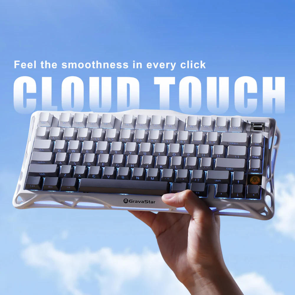 Teclado Gravastar K1 Gradient White
