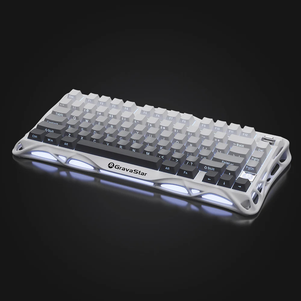 Teclado Gravastar K1 Gradient White