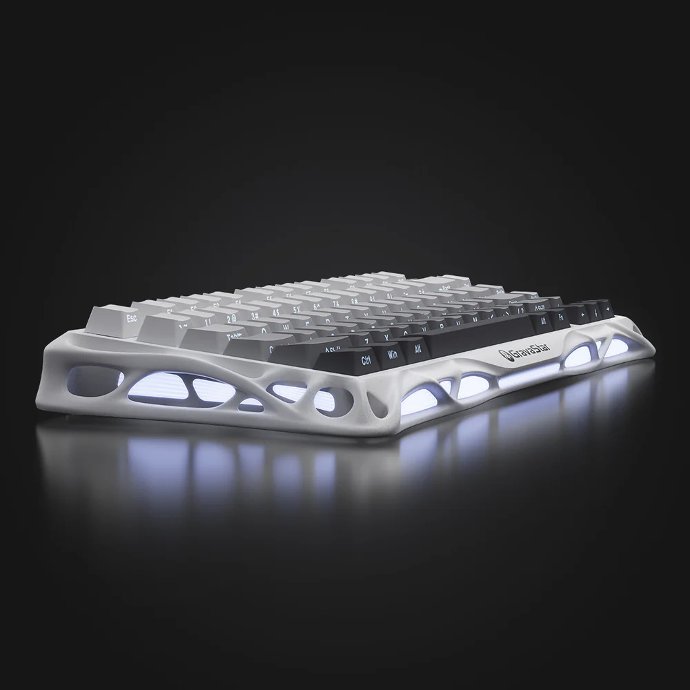 Teclado Gravastar K1 Gradient White