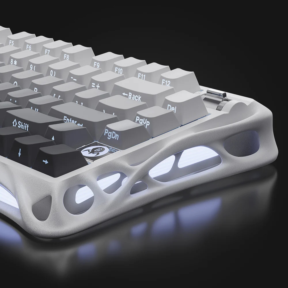 Teclado Gravastar K1 Gradient White