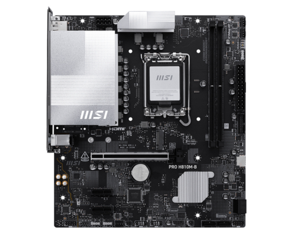 MotherBoard LGA1851 Micro-ATX MSI PRO H810M-B, 128GB RAM DDR5 Max, 1 M.2 PCIE 4