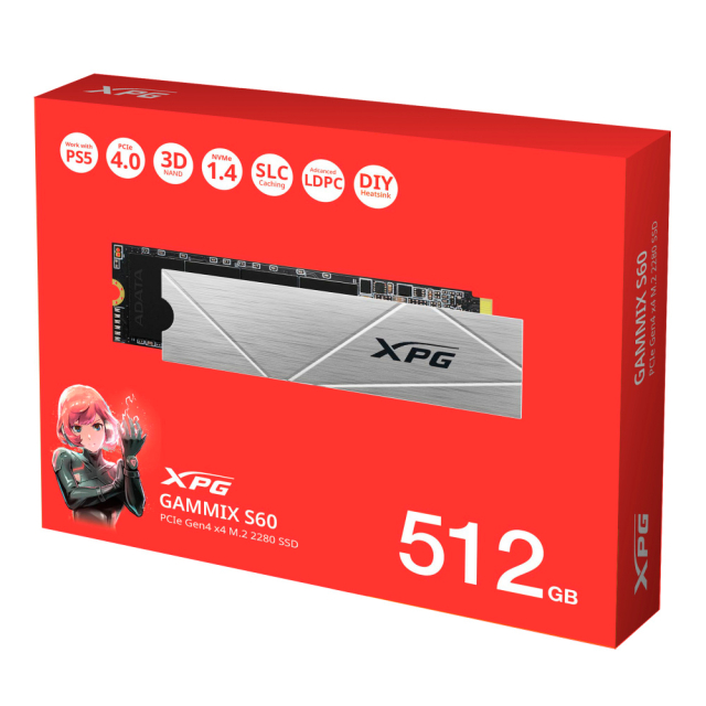 SSD M.2 NVMe XPG Gammix S60 512GB