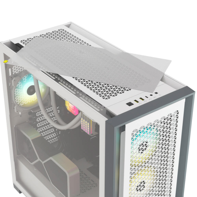 Gabinete Corsair 5000D AirFlow RGB Blanc