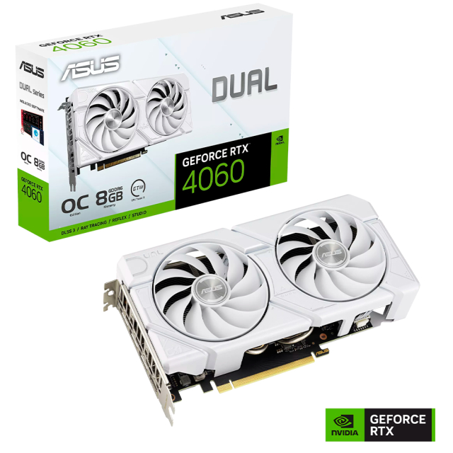 GPU RTX4060 Asus Dual Blanca EVO 8GB