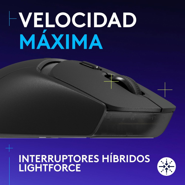 Mouse Logitech G309 inalambrico negro