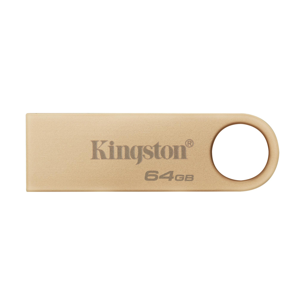 Memoria USB-A 64GB Kingston DataTraveler SE9 G3, USB 3.2 Gen 1, 220MB/s, Metalica, Color Dorado