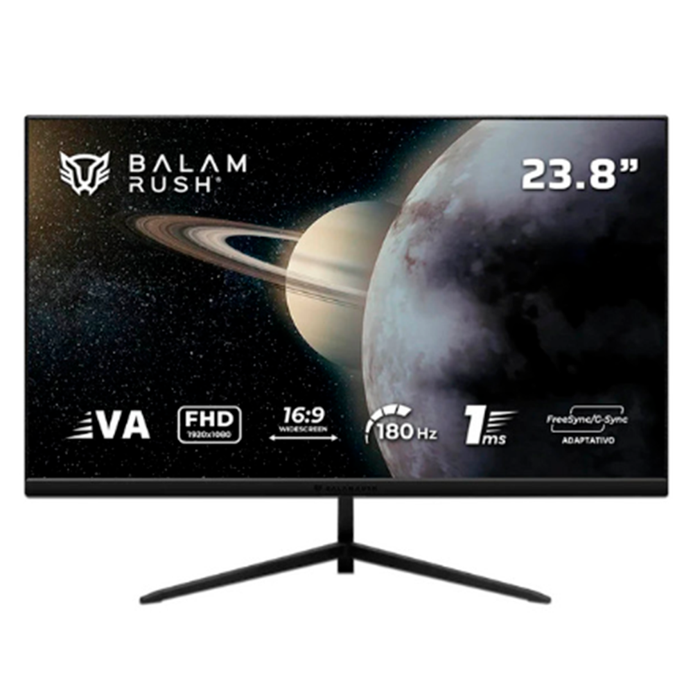 Monitor 24" 1920x1080 180Hz 1ms, Balam Rush TITAN MTG24Y, Panel VA, Freesync/G-Sync, 1 DP 1 HDMI, VESA 100mm