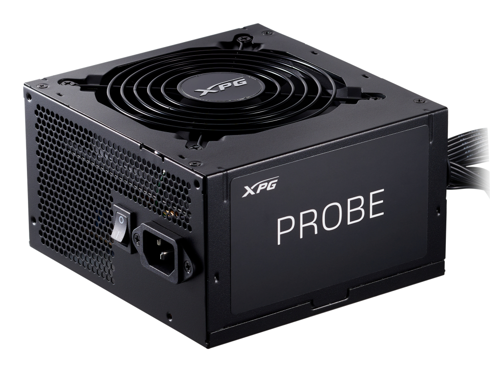 Fuente de Poder 600W 80+Bronce XPG PROBE. 1x 24pin, 2x 8pin CPU, 2x 8pin PCIE, Color Negro