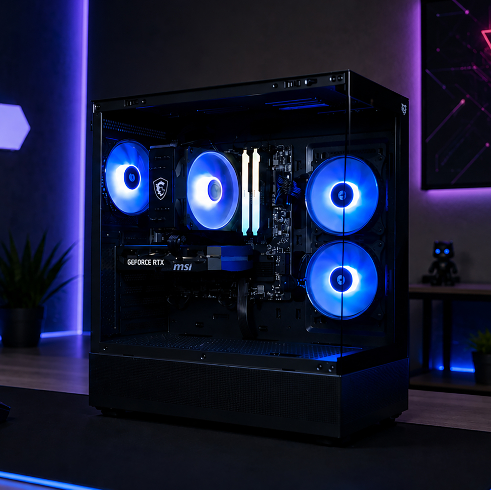 Ensamble SHIVA | RTX 5060 | Ryzen 5 5500X3D | 16GB DDR4 | 1TB SSD | Windows 11 Pro