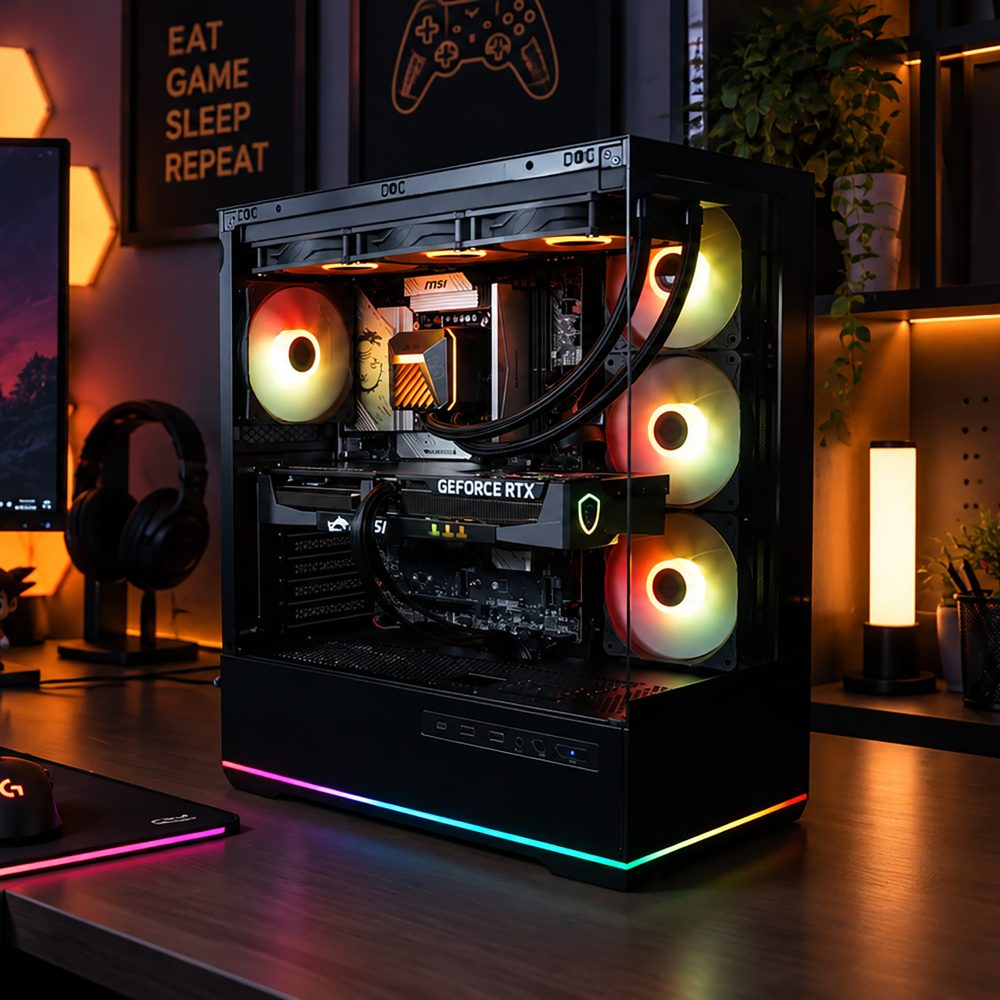 Ensamble VENOM X | RTX 5070 | Intel Core Ultra 5 245KF | 24GB DDR5 | 1TB SSD | Windows 11 Pro - imagen 1