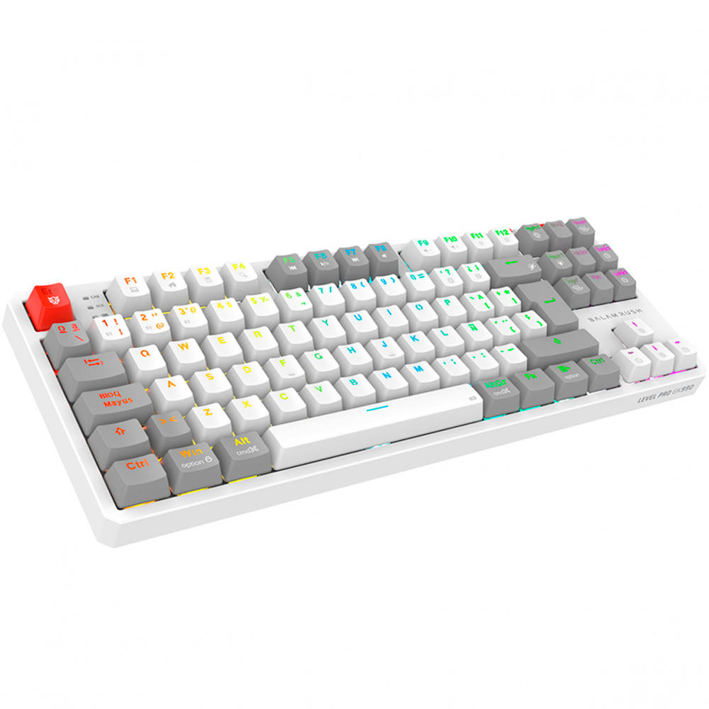 Teclado Balam Rush LEVEL PRO GK990 Blanc
