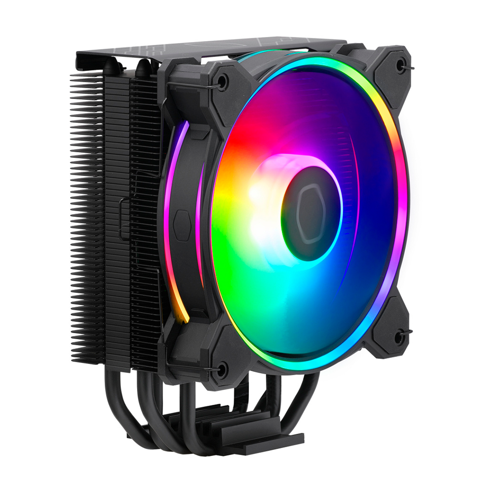 Disipador de Aire Cooler Master Hyper 212 Halo, 1 Torre 1 Ventilador 120mm, ARGB, Color Negro