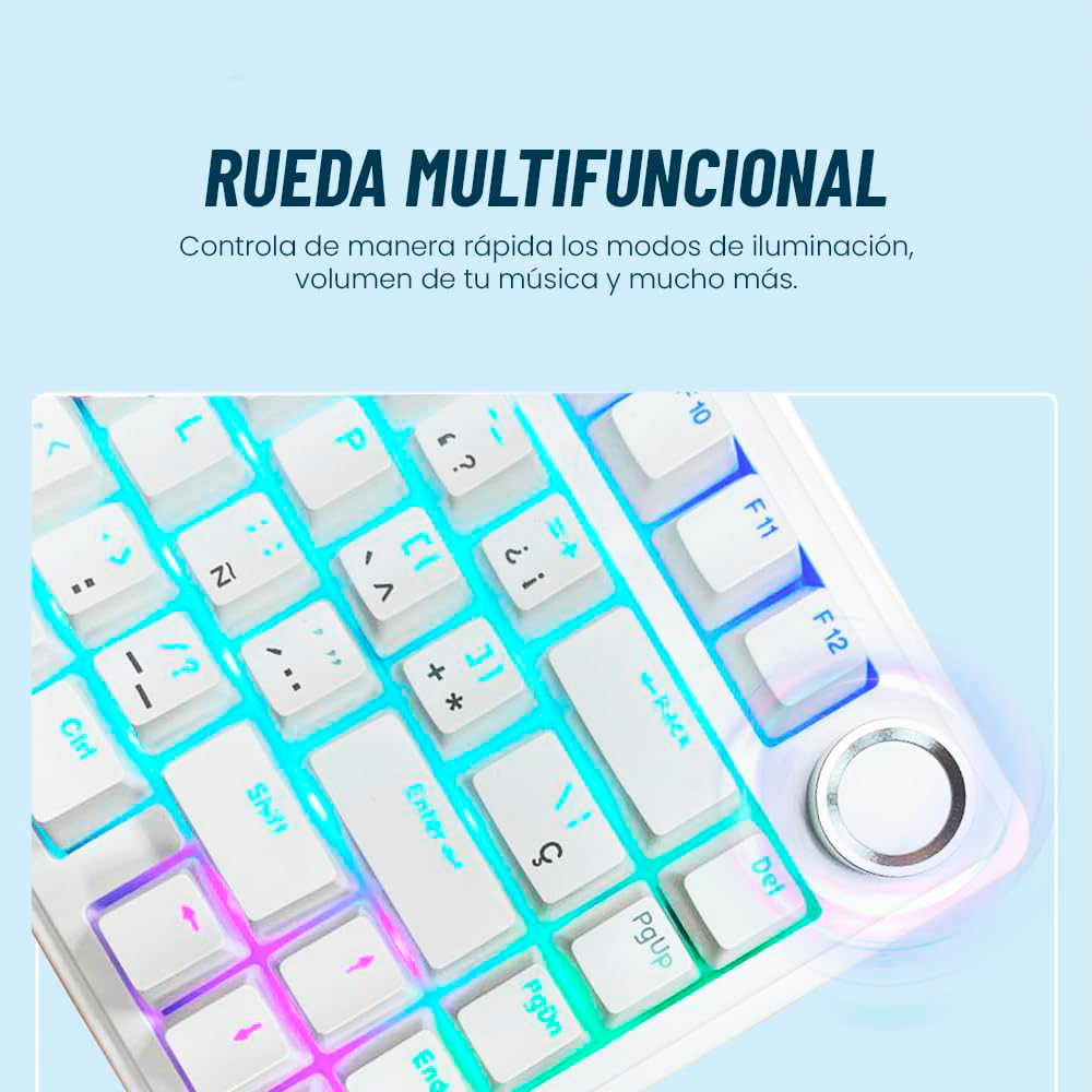 Teclado AULA F75 Blanco