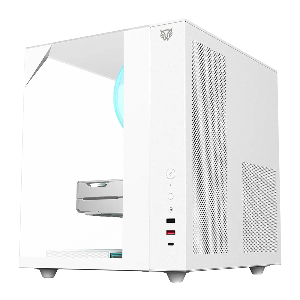 Gabinete ATX Balam Rush Tank Majestic 6600, Incluye 3 Fans 120mm ARGB, Radiador 240mm Max, Color Blanco