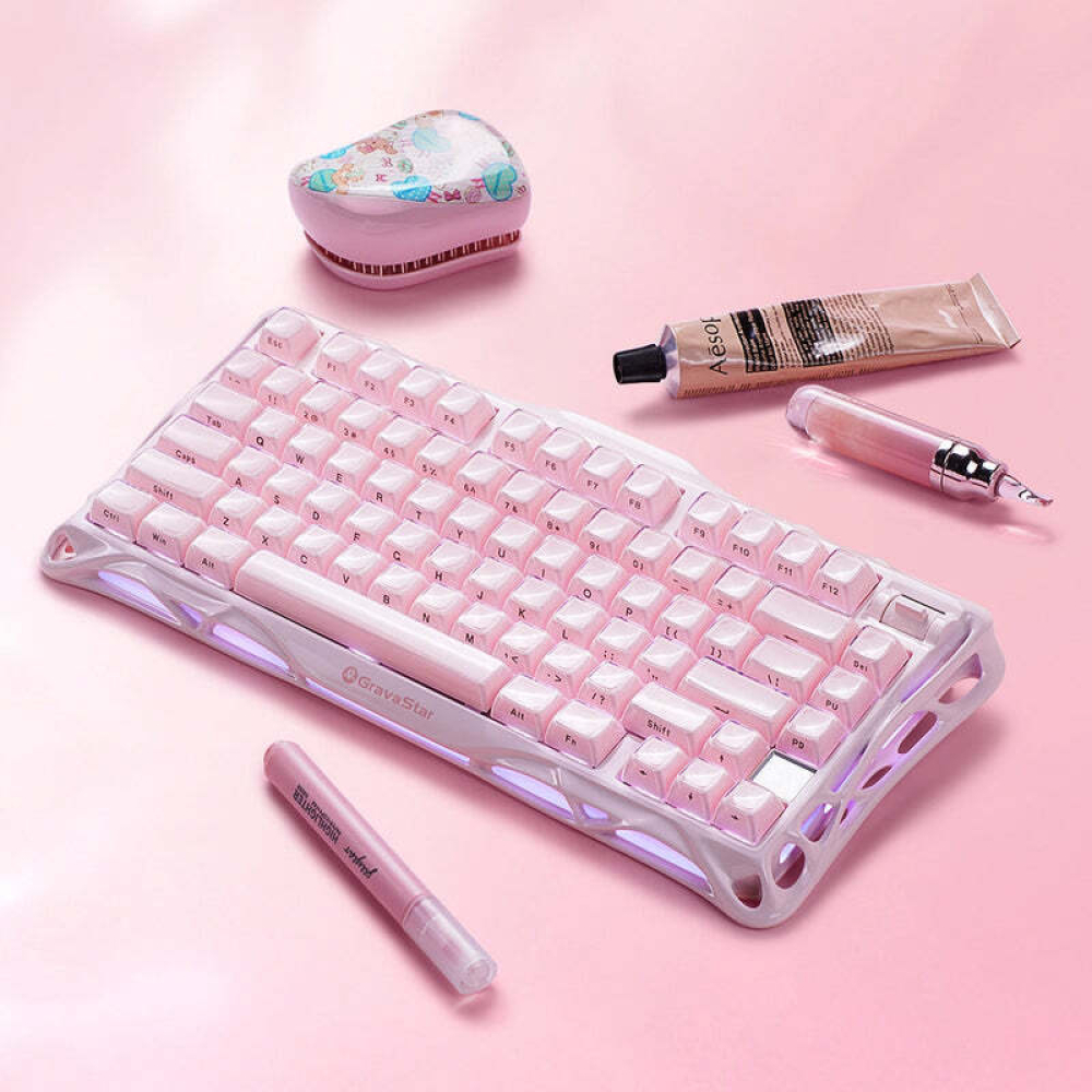 Teclado Gravastar K1 Sakura Pink