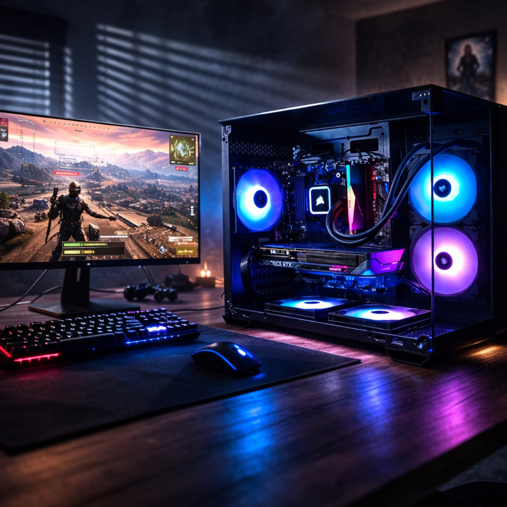 Ensamble H100 | RTX 5060 | Ryzen 5 5500 | 16GB RAM | 1TB SSD | Windows 11 Pro