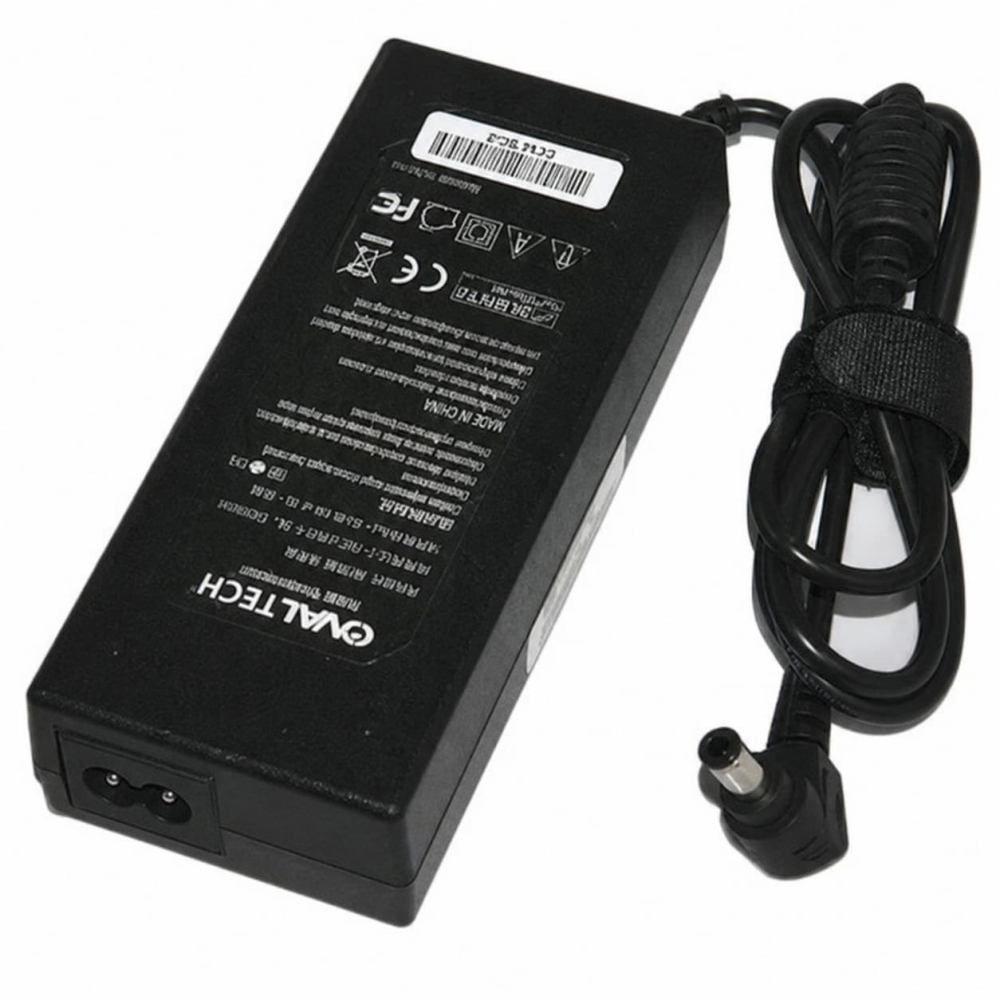 Cargador para Laptop OvalTech OTAC-E73, 90W 19V 4.74A, Punta Negra 5.5mm x 3mm