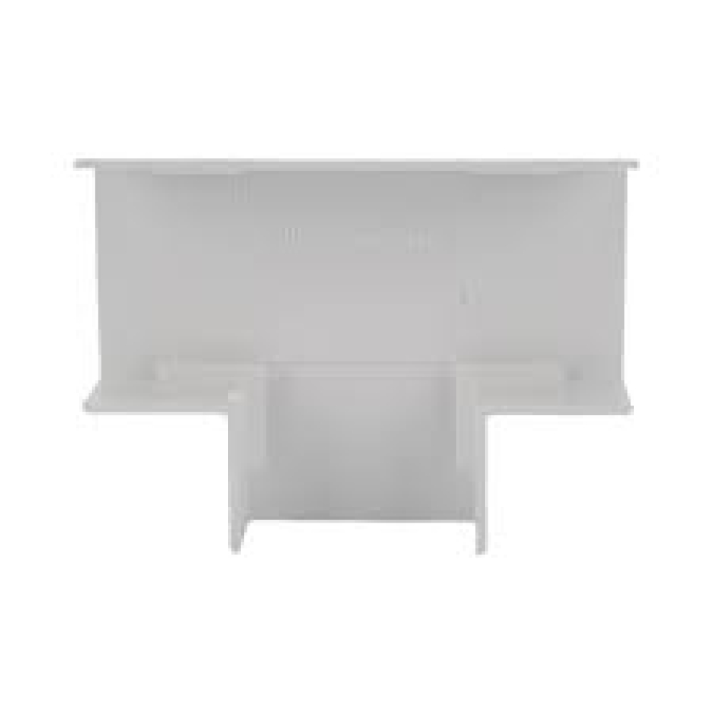 Sección en "T" para canaletas TMK1735 o TMK1735SD, Thorsman 5340-02001, ABS auto-extinguible, Color Blanco