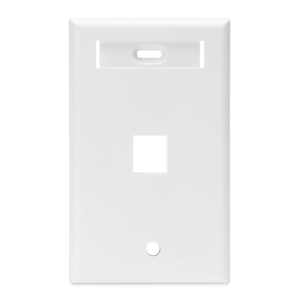 Tapa para Caja de Pared Leviton 42080-1WP, 1 Puerto Keystone, Color Blanco